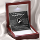 To My Beautiful Soulmate Forever Love Hearts Necklace, Anniversary Gift for Girlfriend with Message Card