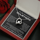 To My Beautiful Soulmate Forever Love Hearts Necklace, Anniversary Gift for Girlfriend with Message Card