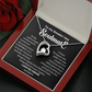 To my Smokin' Hot Forever Love Heart Necklace, Anniversary Gift for Wife, Girlfriend Necklace