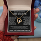Forever Love To My Soulmate Heart Necklace, Anniversary Soulmate Jewelry, Gift for Girlfriend
