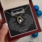 To my Smokin' Hot Forever Love Heart Necklace, Anniversary Gift for Wife, Girlfriend Necklace