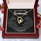 To my Smokin' Hot Forever Love Heart Necklace, Anniversary Gift for Wife, Girlfriend Necklace