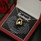 To my Smokin' Hot Forever Love Heart Necklace, Anniversary Gift for Wife, Girlfriend Necklace