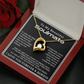 To My Beautiful Soulmate Forever Love Hearts Necklace, Anniversary Gift for Girlfriend with Message Card