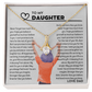 To my Daughter from Dad, Alluring Beauty Yellow and White Gold Necklace with Message card