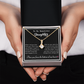 To my Beautiful Daughter, Alluring Beauty Yellow and White Gold Necklace with Message card