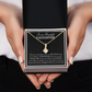 To my Beautiful Daughter, Alluring Beauty Yellow and White Gold Necklace with a Message card