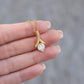 Alluring Beauty To my Daughter Yellow and White Gold Necklace with Message card