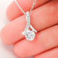 Alluring Beauty To my Daughter Yellow and White Gold Necklace with Message card