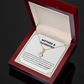 Alluring Beauty Yellow and White Gold Mother and Daughter Necklace with Message card
