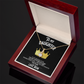 Alluring Beauty To my Daughter Yellow and White Gold Necklace with Message card