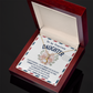 To my Precious Daughter, Alluring Beauty Yellow and White Gold Necklace with Message card