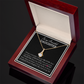 To my Beautiful Daughter, Alluring Beauty Yellow and White Gold Necklace with a Message card