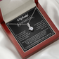 Alluring Beauty Yellow and White Gold Necklace for Daughter with Message card