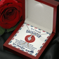 To my precious Daughter, Alluring Beauty Yellow and White Gold Necklace with Message card