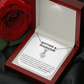 Alluring Beauty Yellow and White Gold Mother and Daughter Necklace with Message card