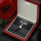 To my Beautiful Daughter, Alluring Beauty Yellow and White Gold Necklace with Message card