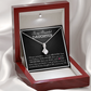To my Beautiful Daughter, Alluring Beauty Yellow and White Gold Necklace with a Message card