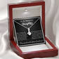 To my Beautiful Daughter, Alluring Beauty Yellow and White Gold Necklace with Message card