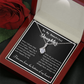 To my Beautiful Daughter, Alluring Beauty Yellow and White Gold Necklace with Message card