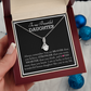 To my Beautiful Daughter, Alluring Beauty Yellow and White Gold Necklace with a Message card