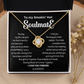 To my Smokin' Hot Love Knot Soulmate Necklace, Anniversary Gift for Wife, Girlfriend Necklace