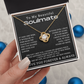 To My Beautiful Soulmate Love Knot Necklace, Anniversary Gift for Girlfriend with Message Card