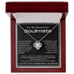 To My Beautiful Soulmate Love Knot Necklace, Anniversary Gift for Girlfriend with Message Card