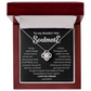 To my Smokin' Hot Love Knot Soulmate Necklace, Anniversary Gift for Wife, Girlfriend Necklace