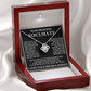 To My Beautiful Soulmate Love Knot Necklace, Gift for Wife, Girlfriend, Anniversary Necklace
