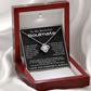 To My Beautiful Soulmate Love Knot Necklace, Anniversary Gift for Girlfriend with Message Card
