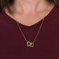 To my Smokin' Hot Interlocking Hearts Necklace, Anniversary Gift for Wife, Girlfriend Necklace
