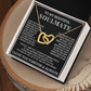 To My Beautiful Soulmate Interlocking Hearts Necklace, Gift for Wife, Girlfriend, Anniversary Necklace