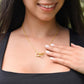 To My Beautiful Soulmate Interlocking Hearts Necklace, Gift for Wife, Girlfriend, Anniversary Necklace