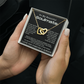 To My Beautiful Soulmate Interlocking Hearts Necklace, Anniversary Gift for Girlfriend with Message Card