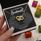 To my Smokin' Hot Interlocking Hearts Necklace, Anniversary Gift for Wife, Girlfriend Necklace
