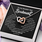 To my Smokin' Hot Interlocking Hearts Necklace, Anniversary Gift for Wife, Girlfriend Necklace