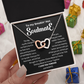 To my Smokin' Hot Interlocking Hearts Necklace, Anniversary Gift for Wife, Girlfriend Necklace