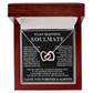 To My Beautiful Soulmate Interlocking Hearts Necklace, Gift for Wife, Girlfriend, Anniversary Necklace