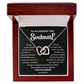 To my Smokin' Hot Interlocking Hearts Necklace, Anniversary Gift for Wife, Girlfriend Necklace