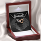 To my Smokin' Hot Interlocking Hearts Necklace, Anniversary Gift for Wife, Girlfriend Necklace