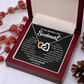 To my Smokin' Hot Interlocking Hearts Necklace, Anniversary Gift for Wife, Girlfriend Necklace