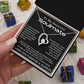 To My Beautiful Soulmate Forever Love Hearts Necklace, Anniversary Gift for Girlfriend with Message Card