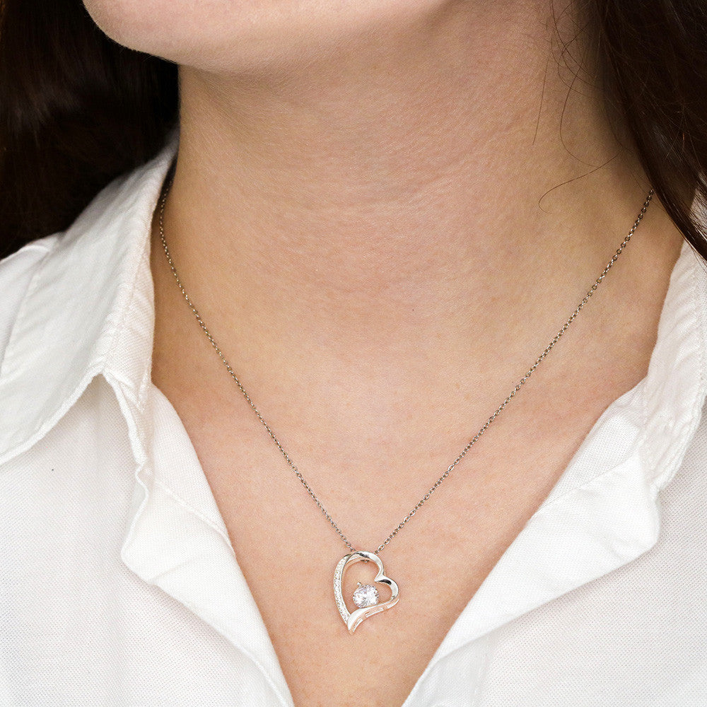 To My Beautiful Soulmate Forever Love Hearts Necklace, Anniversary Gift for Girlfriend with Message Card