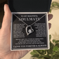 Forever Love To My Soulmate Heart Necklace, Anniversary Soulmate Jewelry, Gift for Girlfriend
