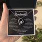 To my Smokin' Hot Forever Love Heart Necklace, Anniversary Gift for Wife, Girlfriend Necklace