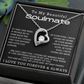 To My Beautiful Soulmate Forever Love Hearts Necklace, Anniversary Gift for Girlfriend with Message Card