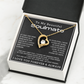 To My Beautiful Soulmate Forever Love Hearts Necklace, Anniversary Gift for Girlfriend with Message Card
