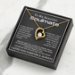 To My Beautiful Soulmate Forever Love Hearts Necklace, Anniversary Gift for Girlfriend with Message Card